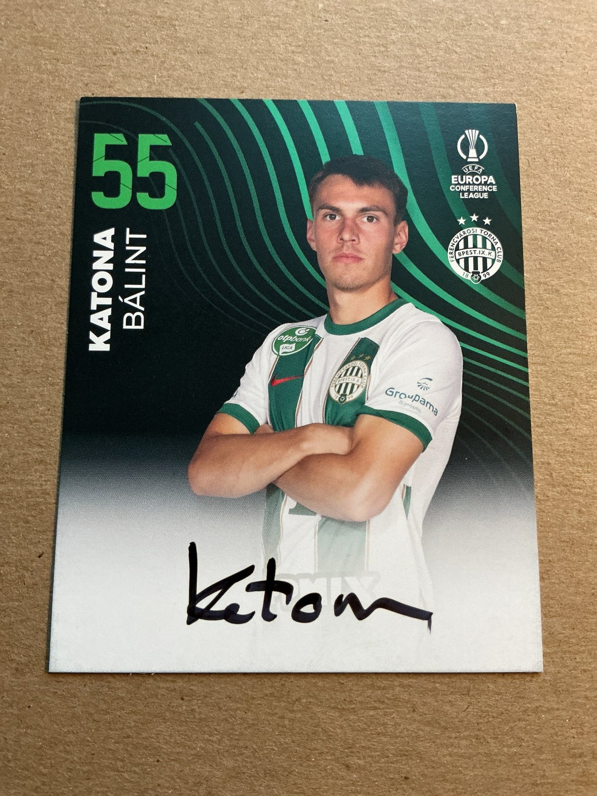 Bálint Kantona, Hungary 🇭🇺 Ferencváros TC 2023/24 hand signed - Autographs-World