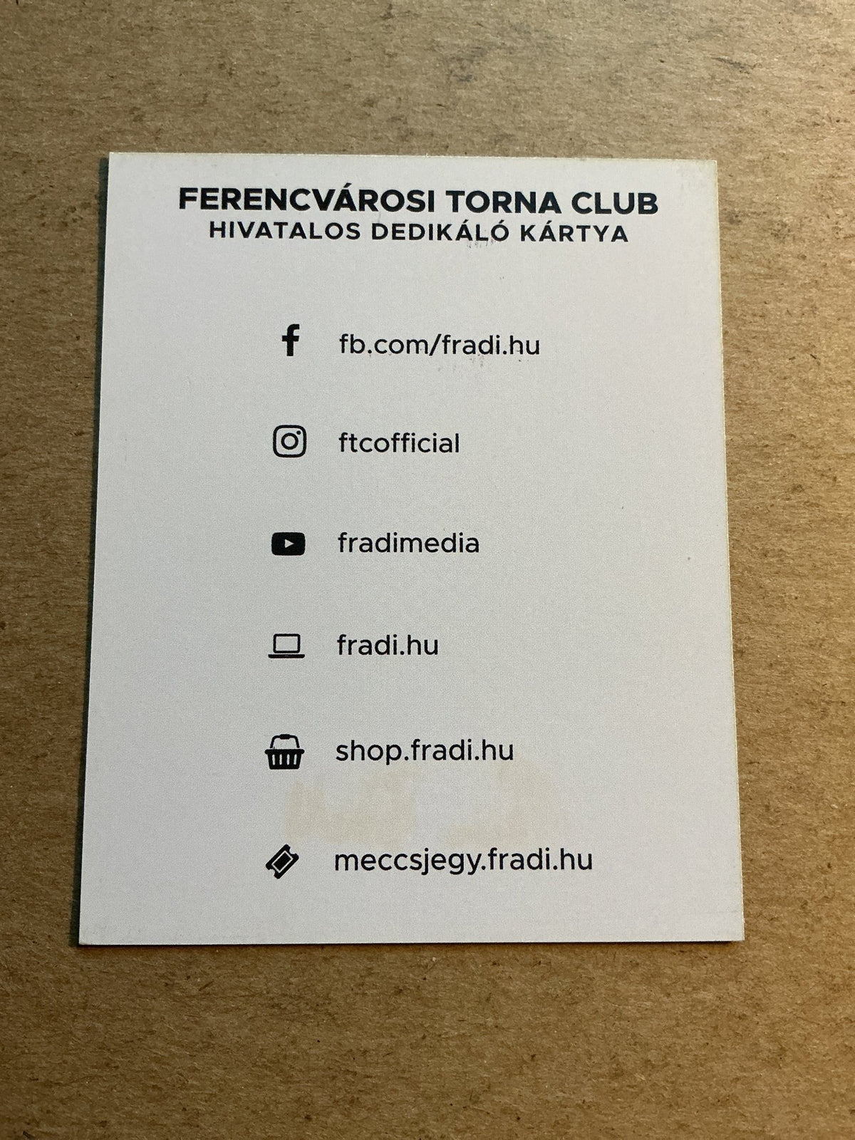 Bálint Vécsei, Hungary 🇭🇺 Ferencvaros TC 2021/22 hand signed - Autographs-World