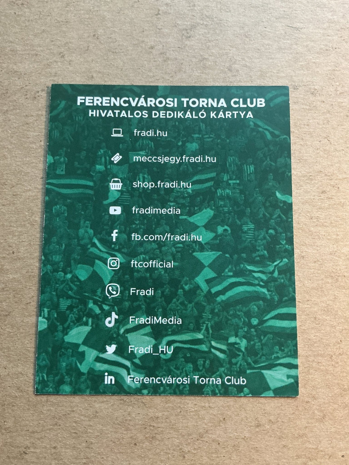 Bálint Vécsei, Hungary 🇭🇺 Ferencvaros TC 2021/22 hand signed - Autographs-World
