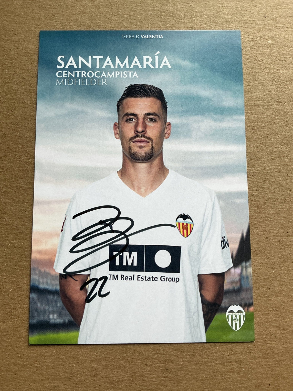 Baptiste Santamaría, France 🇫🇷 Valencia CF 2025/26 hand signed - Autographs-World