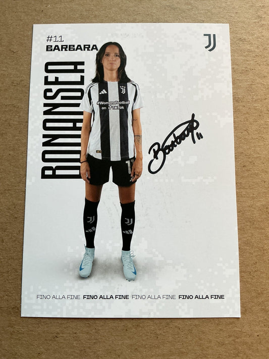 Barbara Bonansea, Italy 🇮🇹 Juventus FC 2024/25 hand signed - Autographs-World