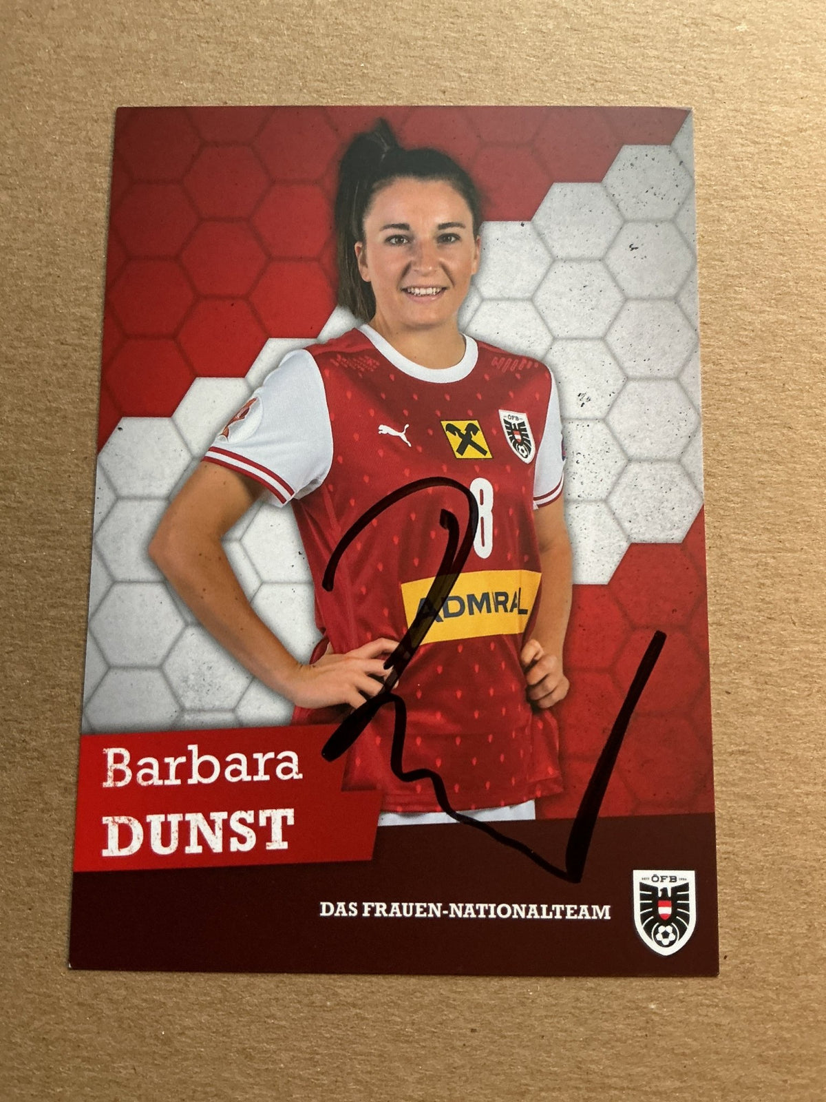 Barbara Dunst, Austria 🇦🇹 UEFA Women’s Euro 2022 hand signed - Autographs-World