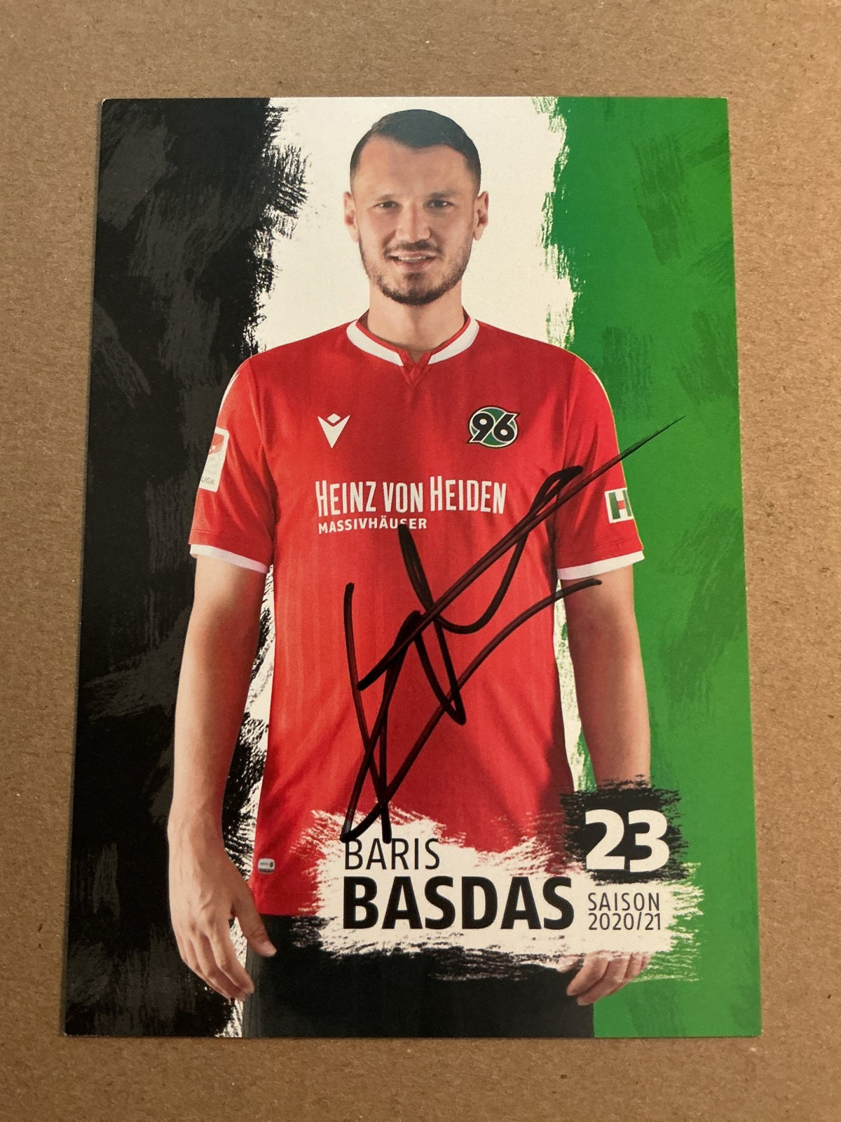 Baris Basdas, Türkiye 🇹🇷 Hannover 96 2020/21 hand signed - Autographs-World