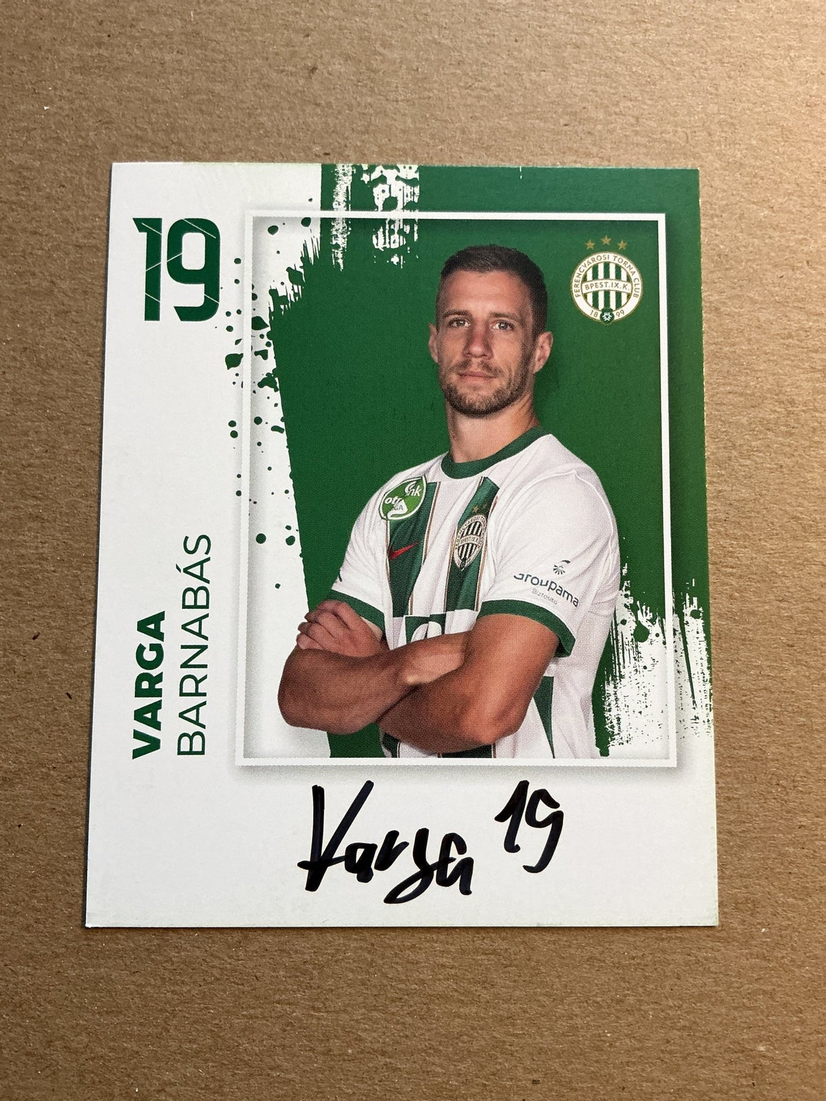 Barnabás Varga, Hungary 🇭🇺 Ferencváros TC 2023/24 hand signed - Autographs-World