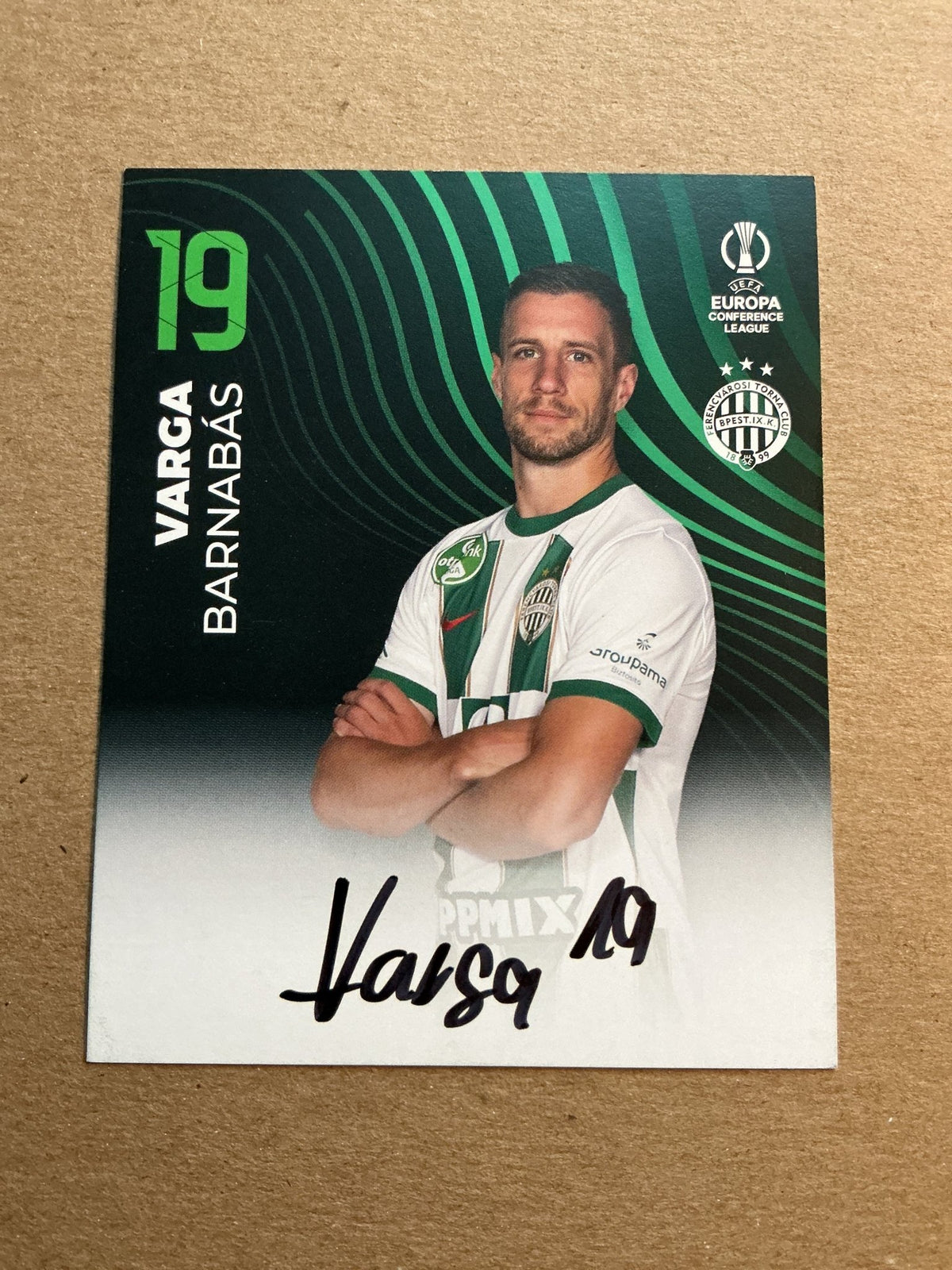 Barnabás Varga, Hungary 🇭🇺 Ferencváros TC 2023/24 hand signed - Autographs-World