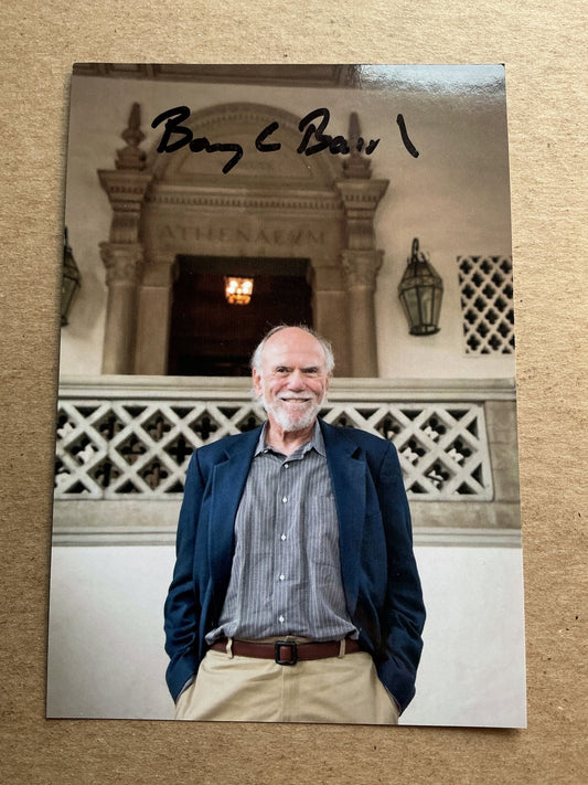 Barry Barish, USA 🇺🇸 Noble Prize Physics hand signed - Autographs-World
