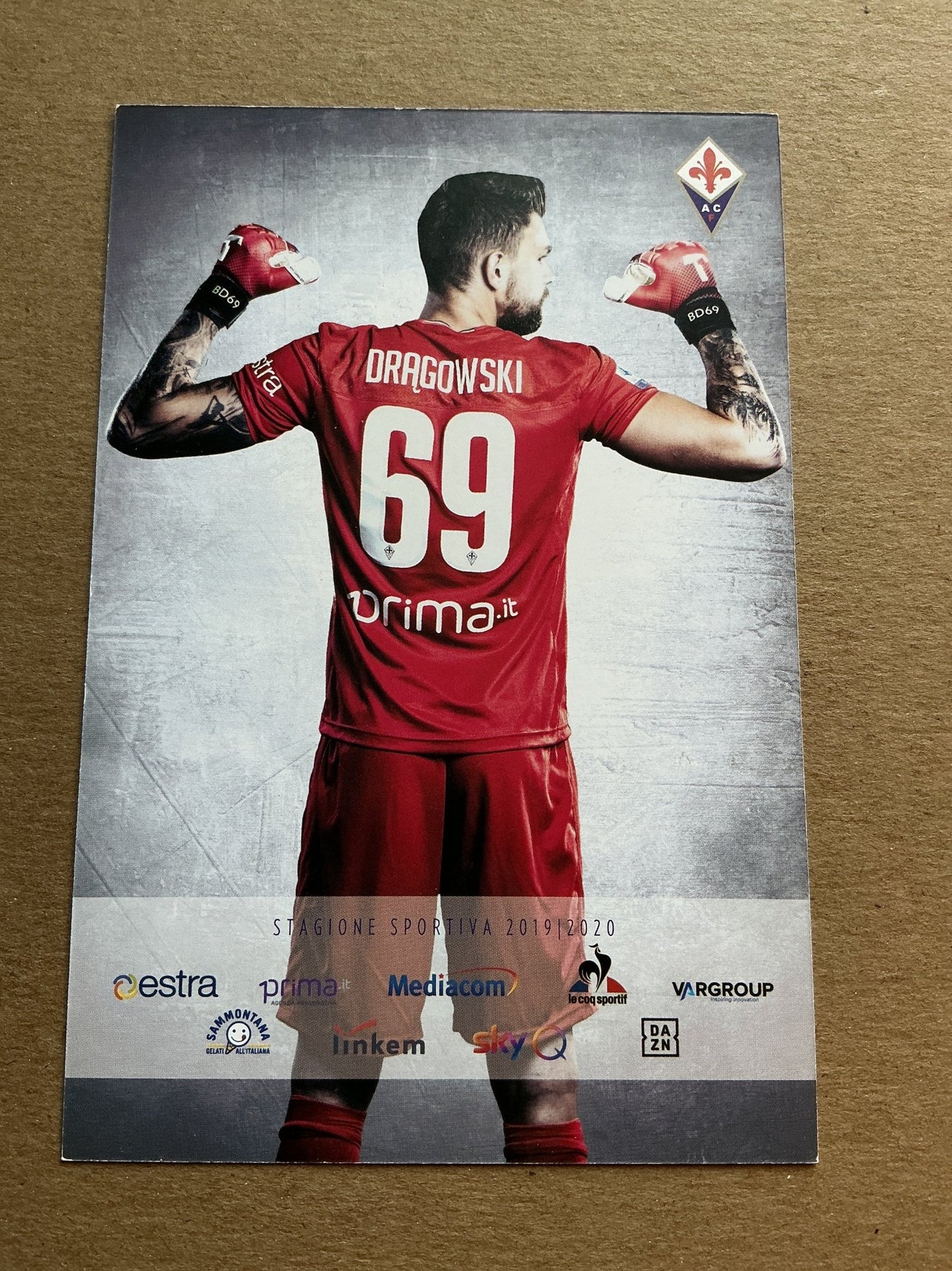 Bartłomiej Drągowski, Poland 🇵🇱 ACF Fiorentina 2019/20 hand signed - Autographs-World