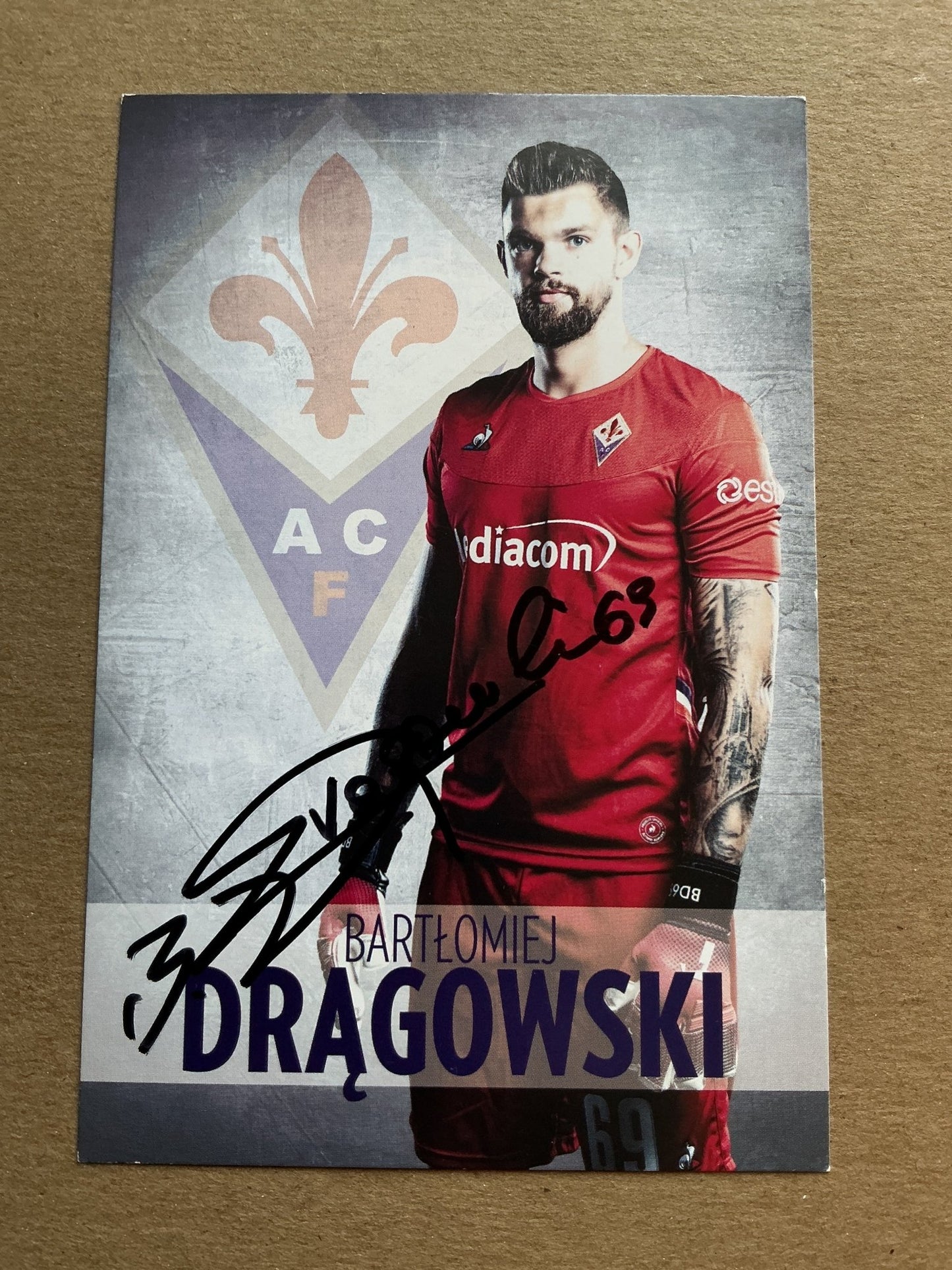 Bartłomiej Drągowski, Poland 🇵🇱 ACF Fiorentina 2019/20 hand signed - Autographs-World