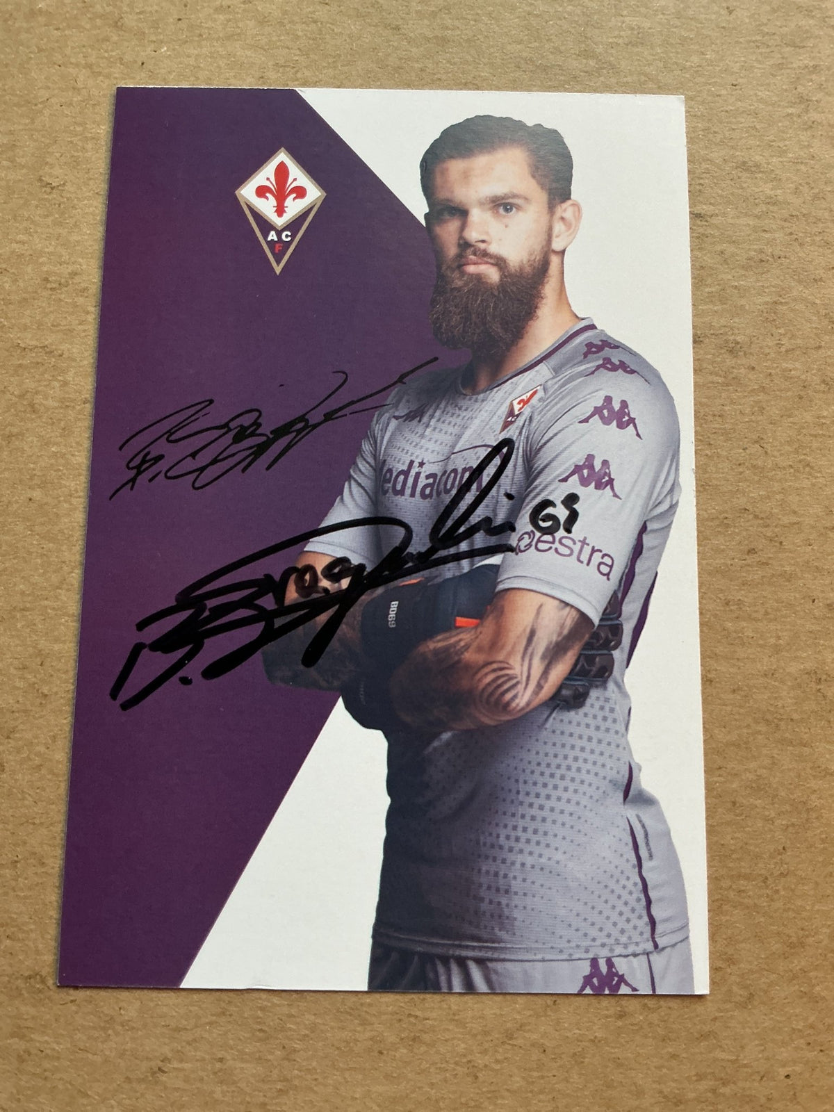 Bartlomiej Dragowski, Poland 🇵🇱 ACF Fiorentina 2020/21 hand signed - Autographs-World