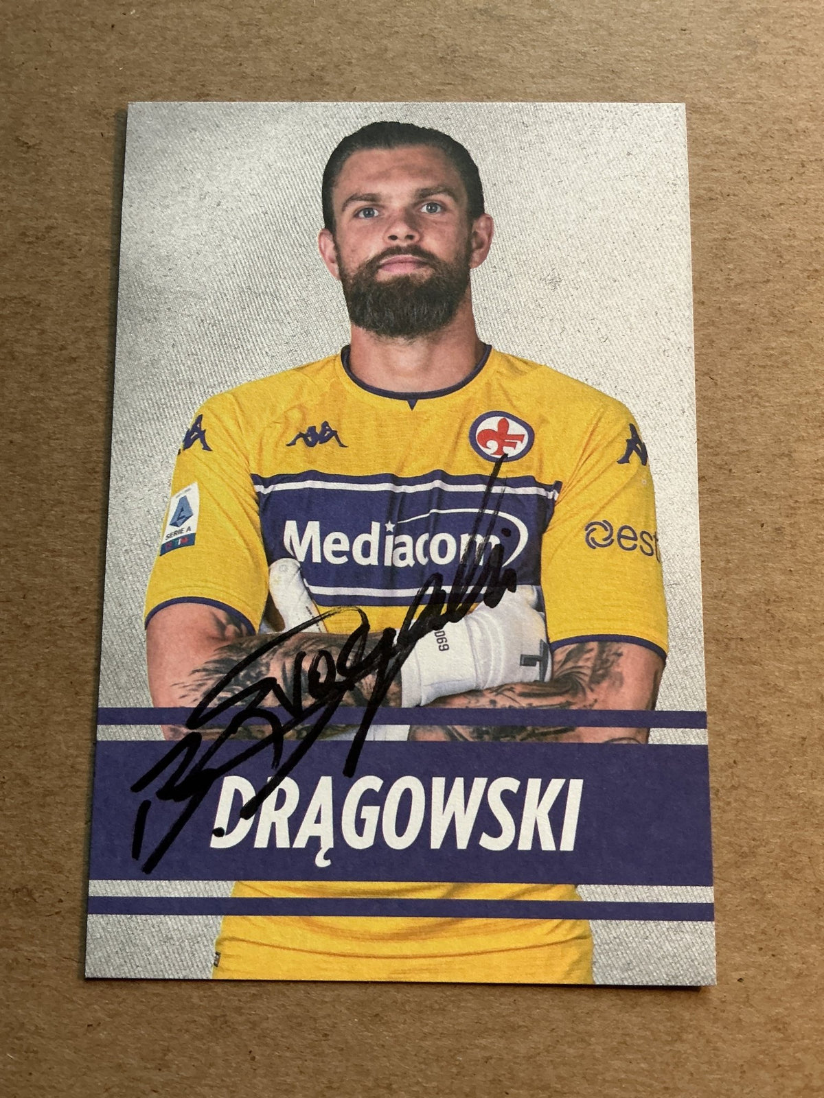 Bartłomiej Drągowski, Poland 🇵🇱 ACF Fiorentina 2021/22 hand signed - Autographs-World