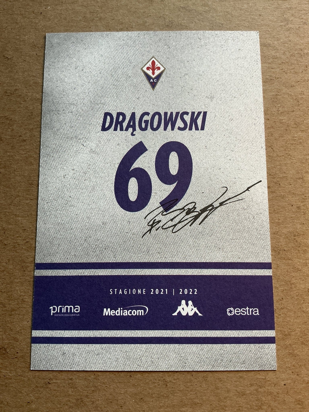 Bartłomiej Drągowski, Poland 🇵🇱 ACF Fiorentina 2021/22 hand signed - Autographs-World
