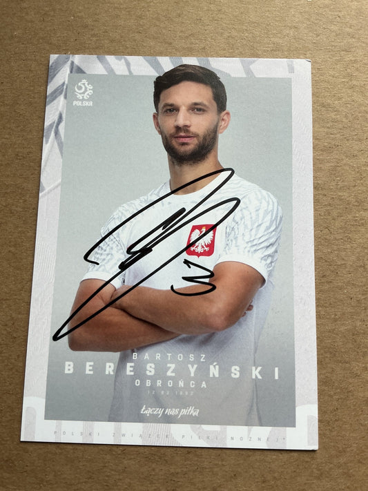 Bartosz Bereszynski, Poland 🇵🇱 FIFA World Cup 2022 UC Sampdoria hand signed - Autographs-World