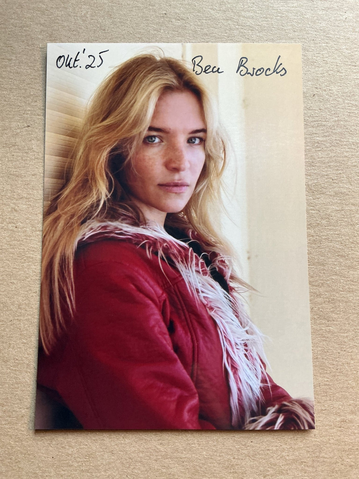 Bea Brocks, Germany 🇩🇪 Actress 2025 hand signed - Autographs-World
