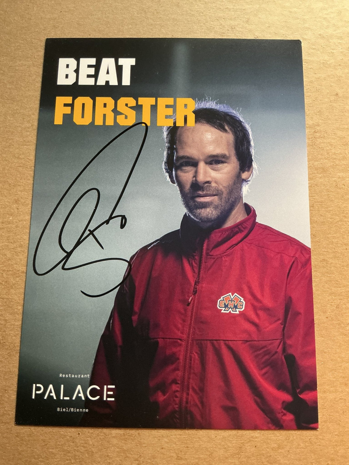 Beat Forster, Switzerland 🇨🇭 EHC Biel-Bienne 2024/25 hand signed - Autographs-World