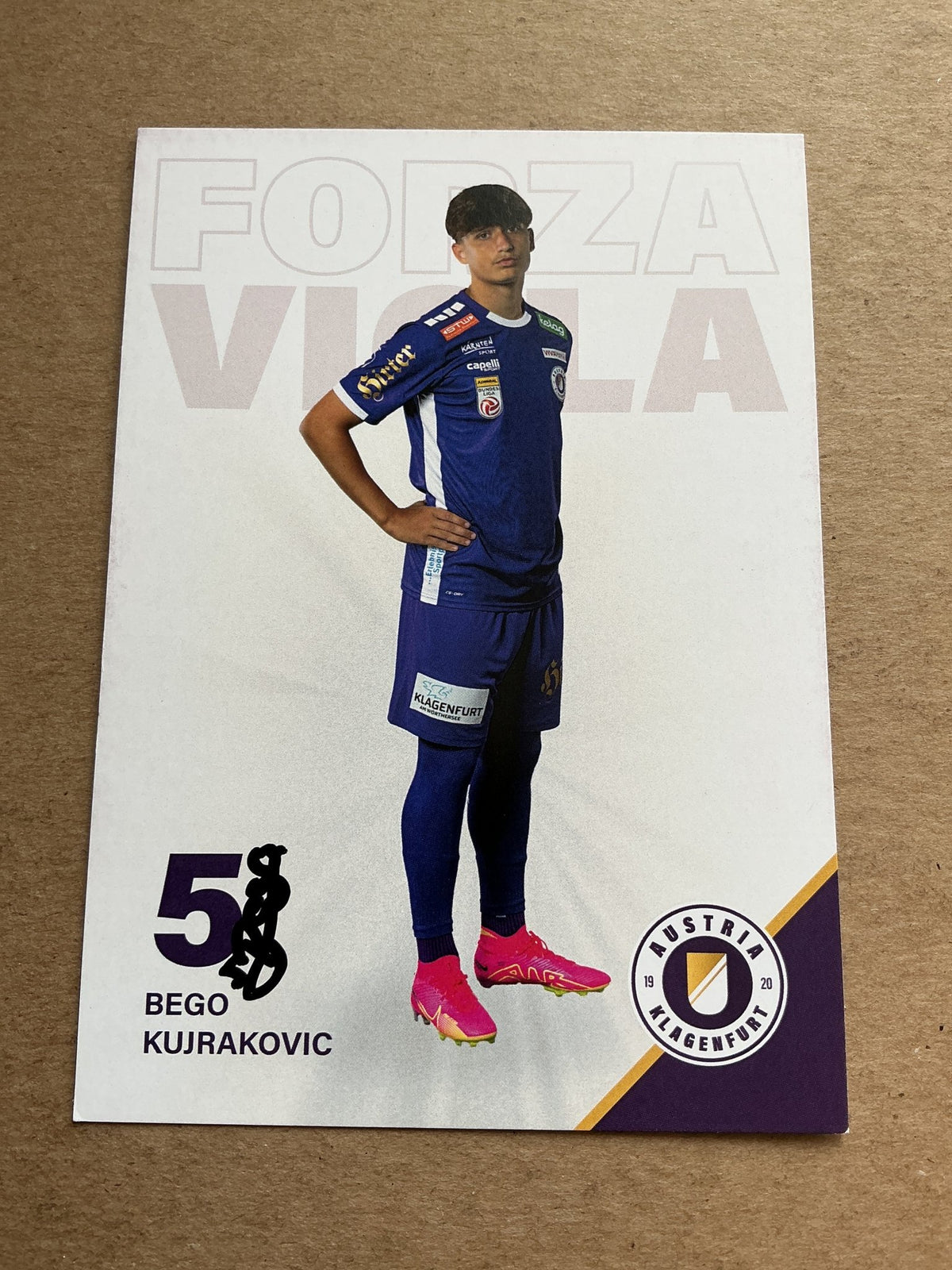 Bego Kujrakovic, Austria 🇦🇹 Austria Klagenfurt 2023/24 hand signed - Autographs-World
