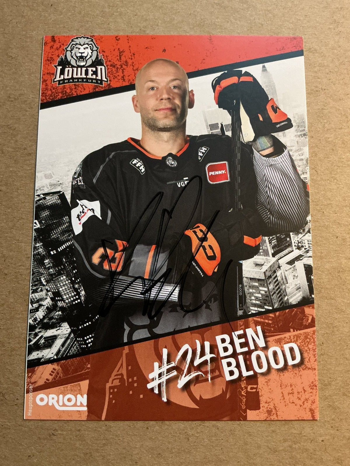 Ben Blood, USA 🇺🇸 Löwen Frankfurt 2023/24 hand signed - Autographs-World