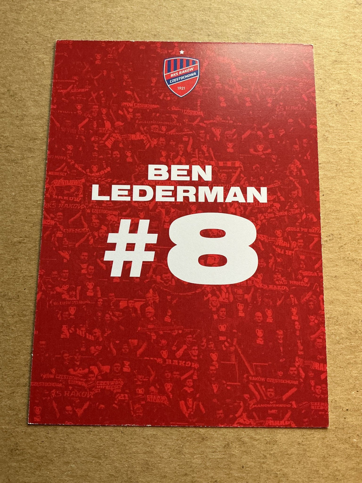 Ben Lederman, Poland 🇵🇱 Raków Częstochowa 2023/24 hand signed - Autographs-World