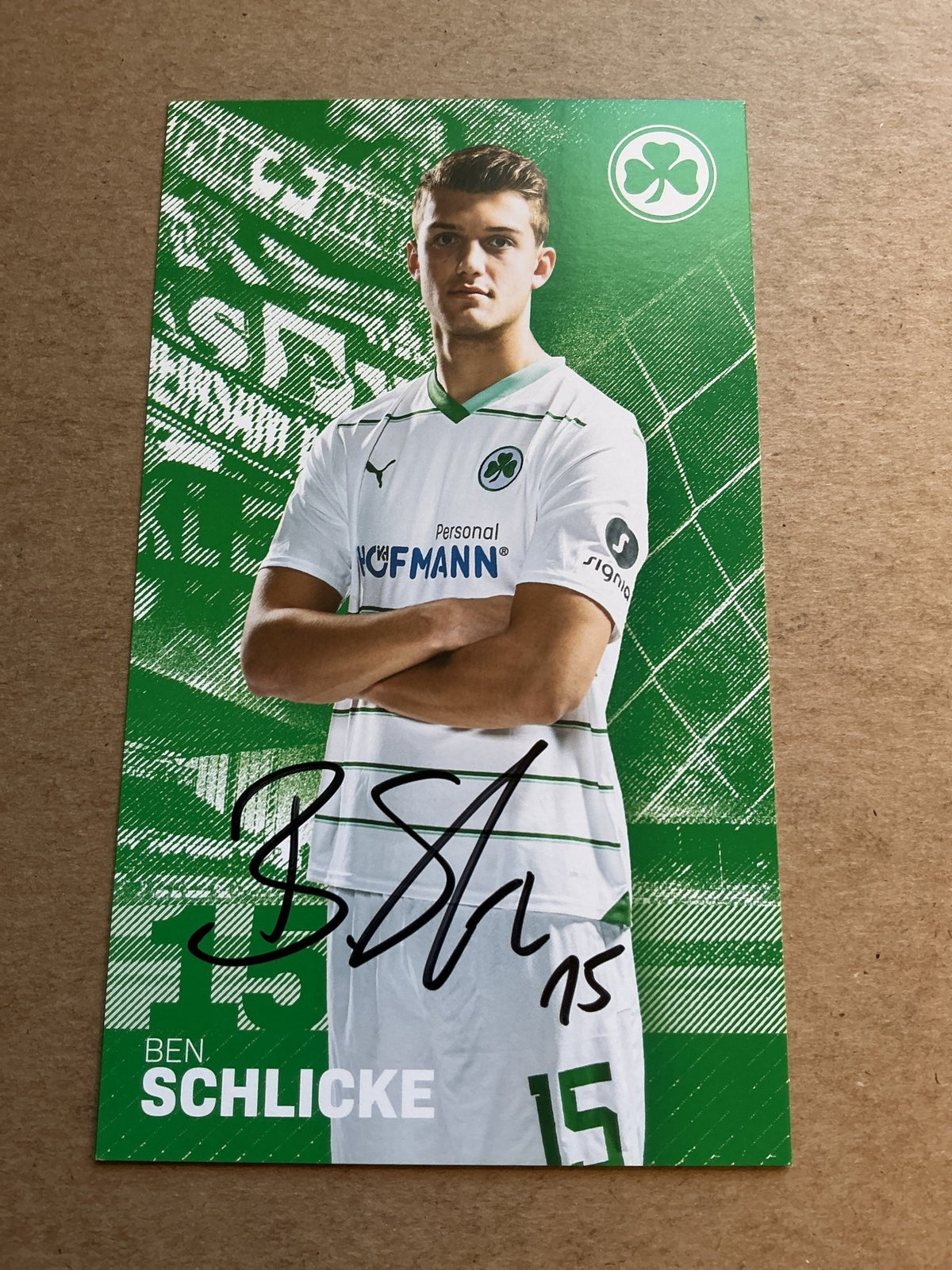 Ben Schlicke, Germany 🇩🇪 SpVgg Greuther Fürth 2023/24 hand signed - Autographs-World