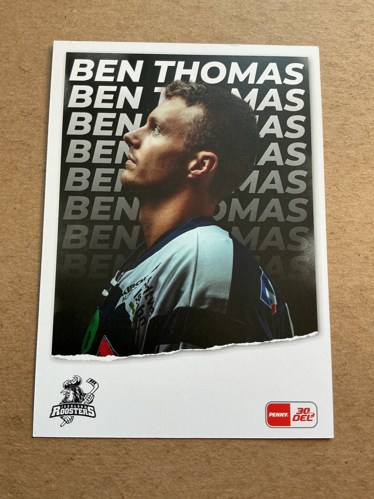 Ben Thomas, Canada 🇨🇦 Iserlohn Roosters 2023/24 hand signed - Autographs-World