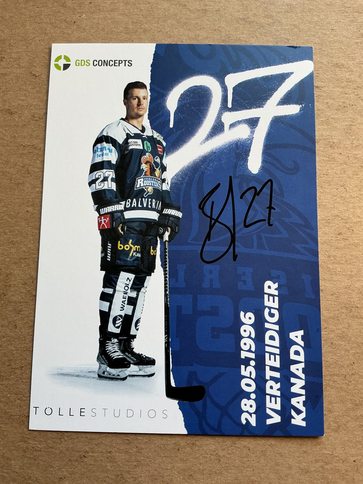 Ben Thomas, Canada 🇨🇦 Iserlohn Roosters 2023/24 hand signed - Autographs-World