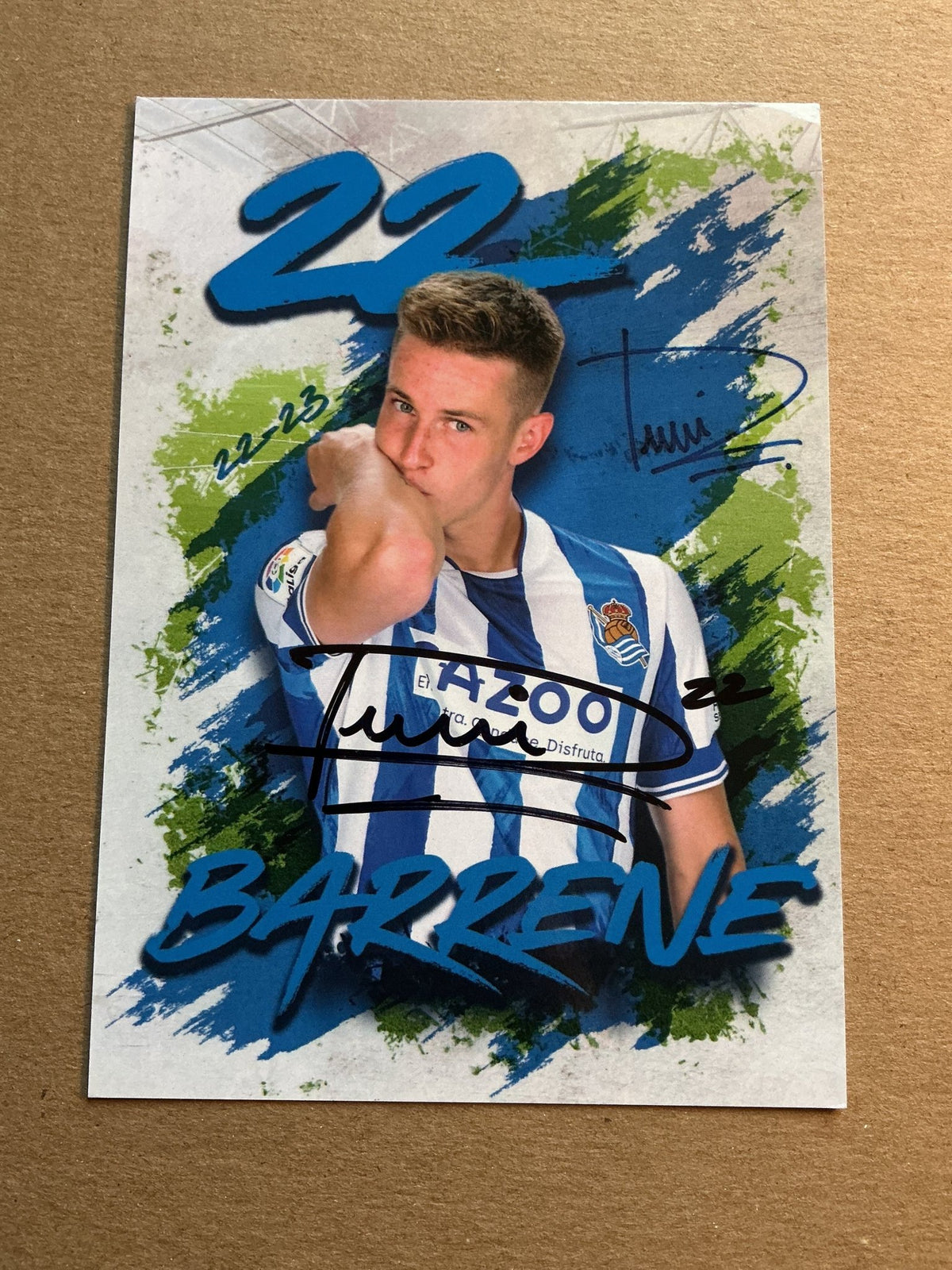 Beñat Turrientes, Spain 🇪🇸 Real Sociedad 2022/23 hand signed - Autographs-World