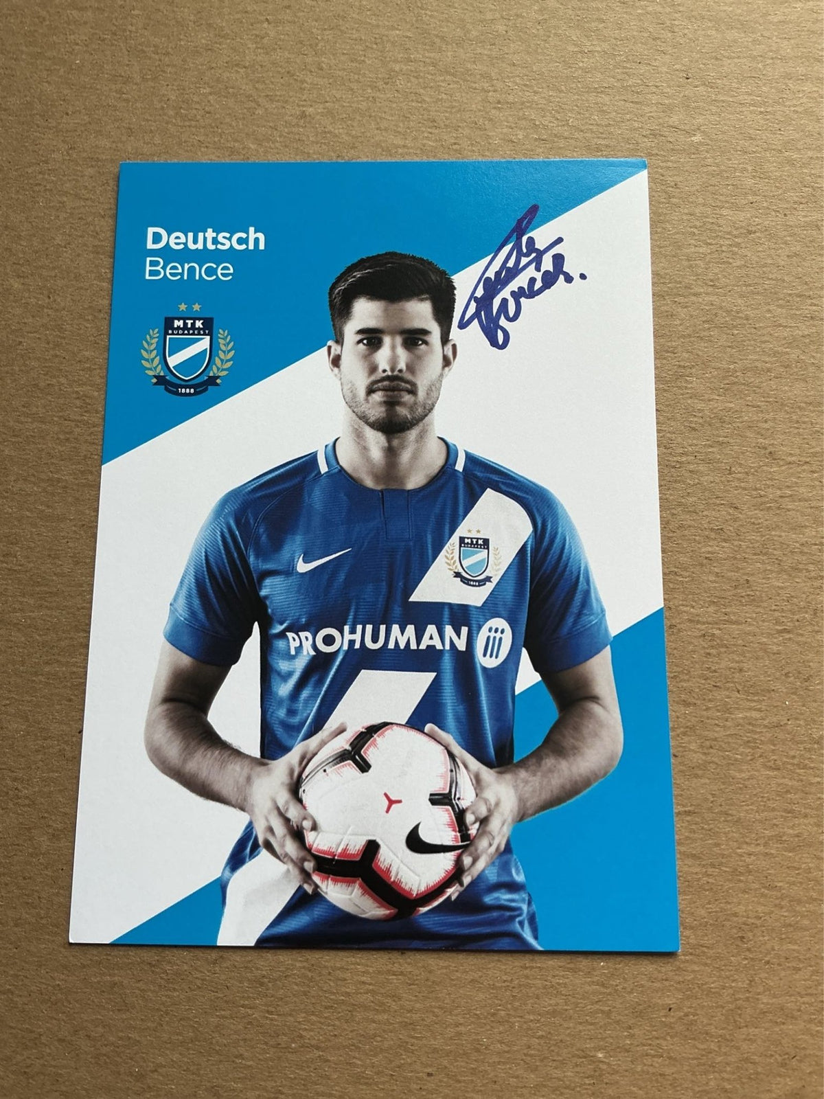 Bence Deutsch, Hungary 🇭🇺 MTK Budapest FC 2019/20 hand signed - Autographs-World