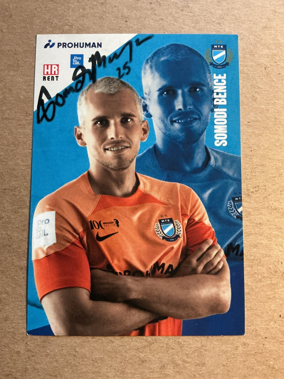 Bence Somodi, Hungary 🇭🇺 MTK Budapest 2022/23 hand signed - Autographs-World