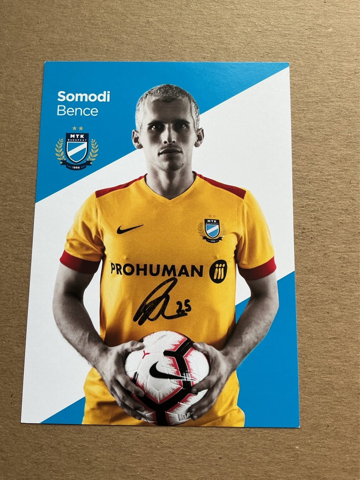 Bence Somodi, Hungary 🇭🇺 MTK Budapest FC 2019/20 hand signed - Autographs-World