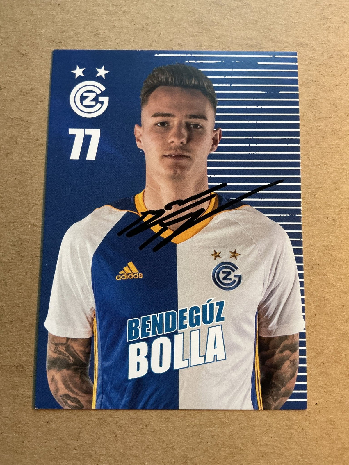 Bendegúz Bolla, Hungary 🇭🇺 Grasshopper Club Zürich 2021/22 hand signed - Autographs-World