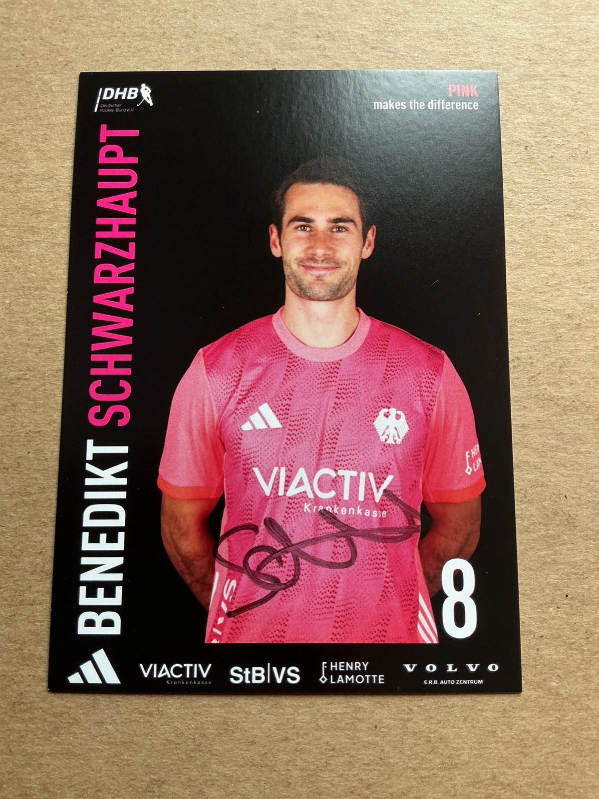 Benedikt Schwarzhaupt, Germany 🇩🇪 Field Hockey Sports 2025 hand signed - Autographs-World