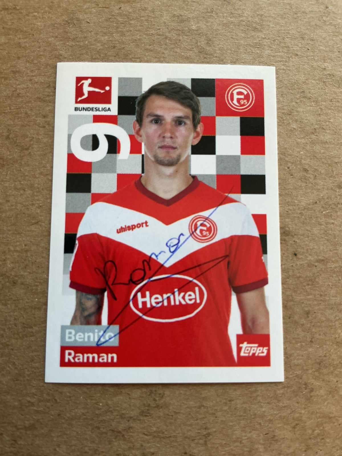 Benito Raman, Belgium 🇧🇪 Fortuna Düsseldorf 2018/19 Topps hand signed - Autographs-World