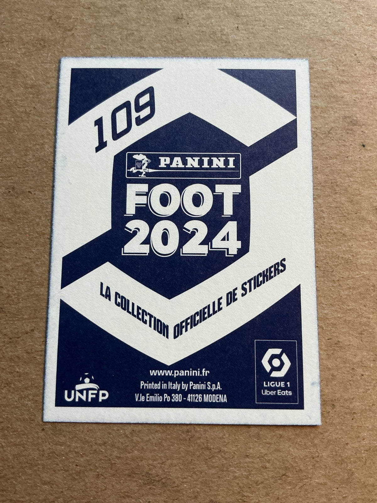 Benjamin Andre, France 🇫🇷 Lille OSC 2024 Panini hand signed - Autographs-World