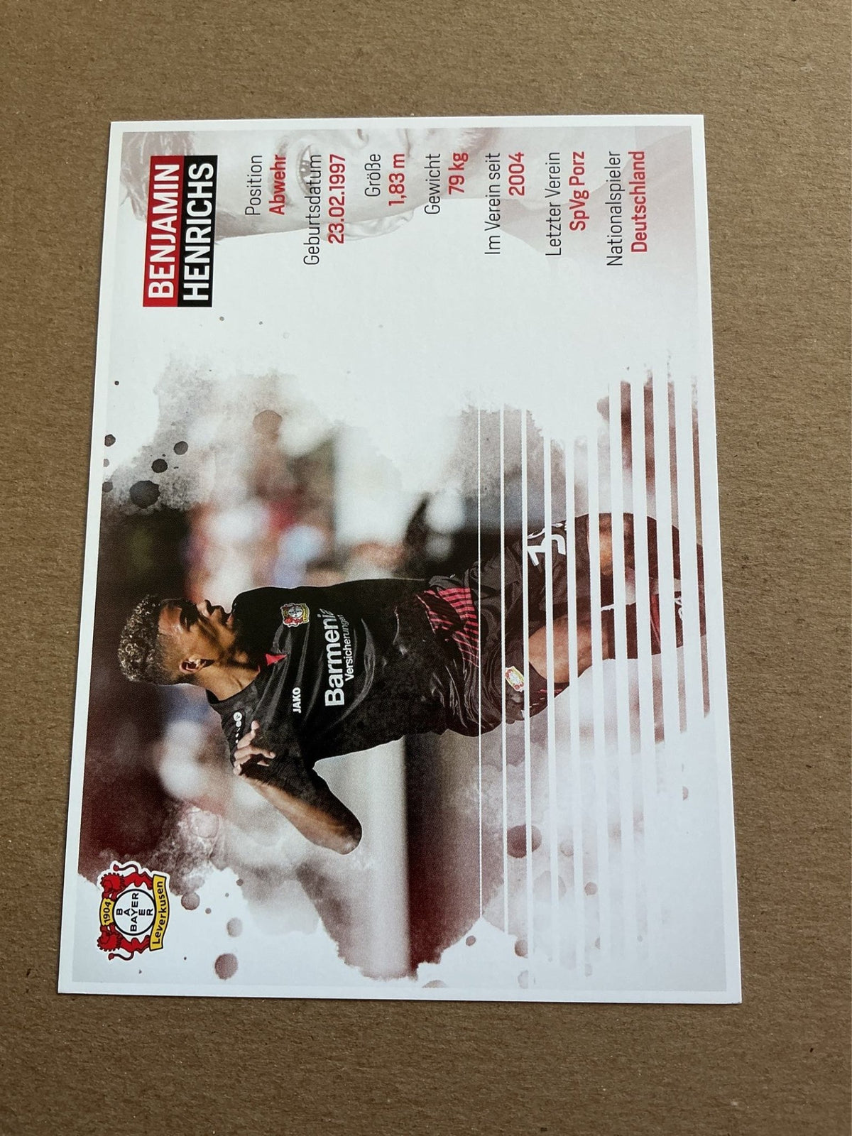 Benjamin Henrichs, Germany 🇩🇪 Bayer 04 Leverkusen 2017/18 hand signed - Autographs-World