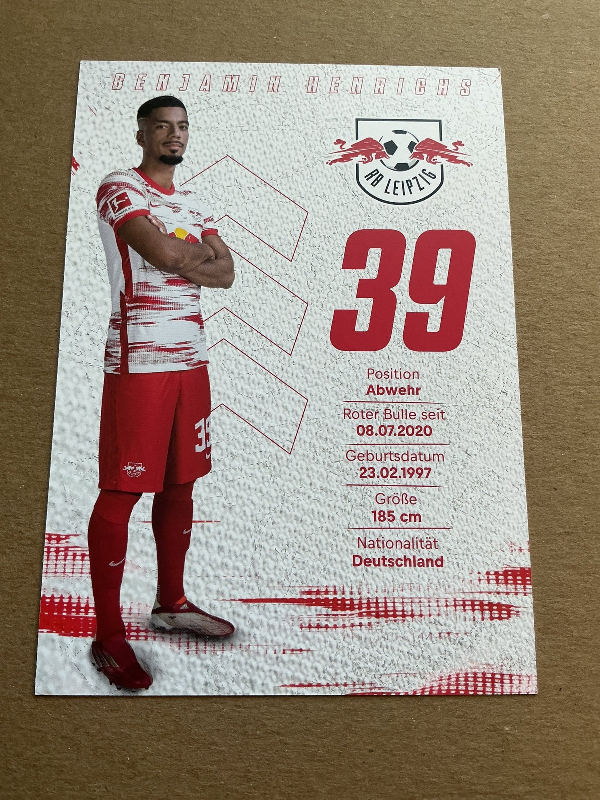 Benjamin Henrichs, Germany 🇩🇪 RB Leipzig 2021/22 hand signed - Autographs-World