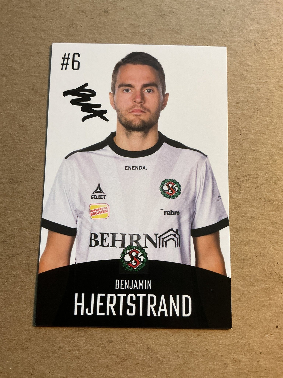 Benjamin Hjertstrand, Sweden 🇸🇪 Örebro SK 2022/23 hand signed - Autographs-World