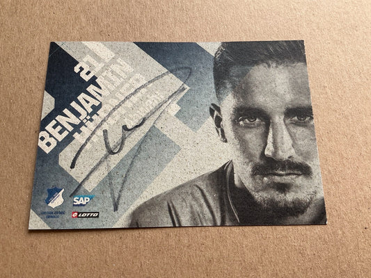 Benjamin Hübner, Germany 🇩🇪 TSG 1899 Hoffenheim 2018/19 hand signed - Autographs-World