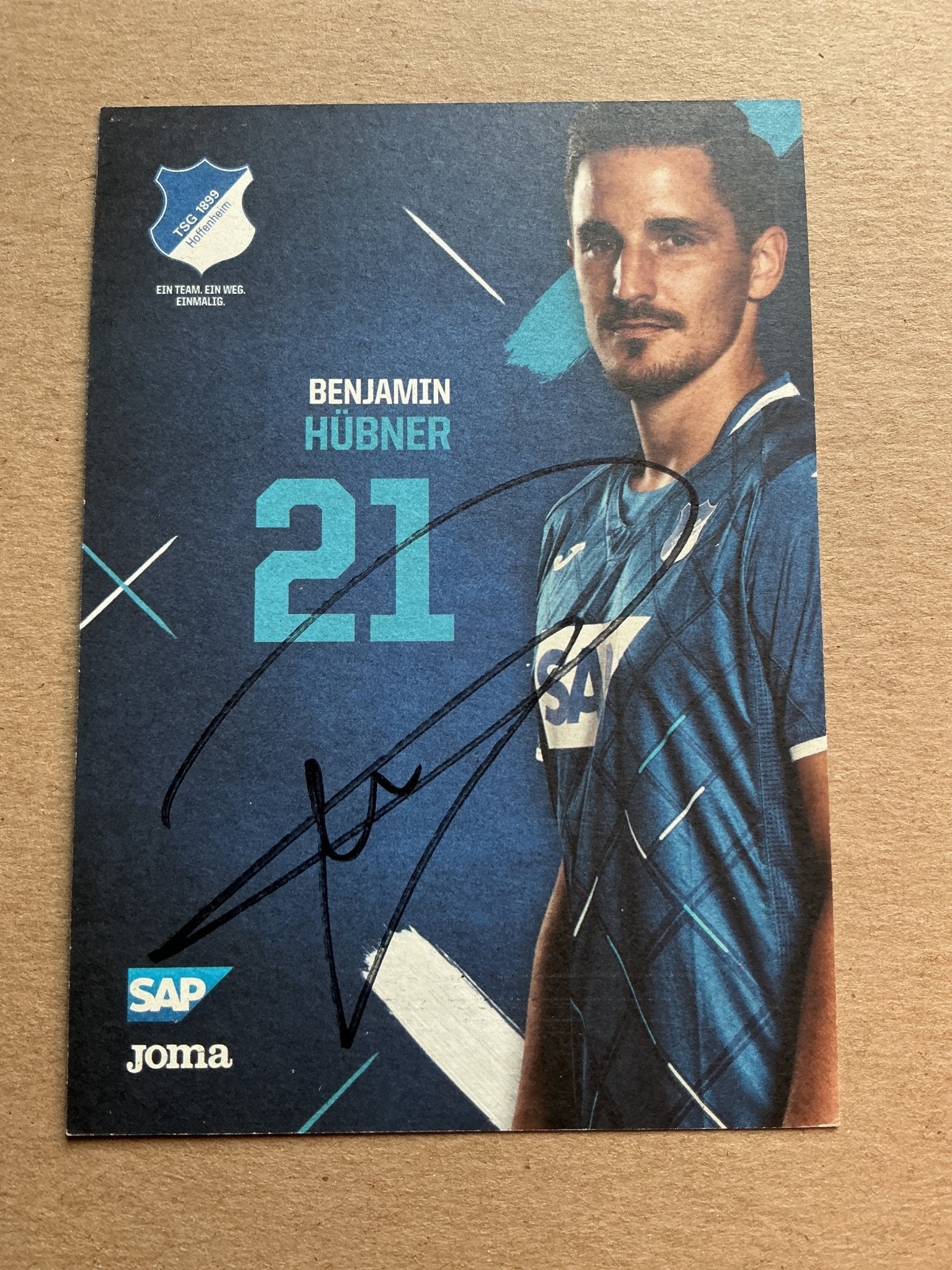 Benjamin Hübner, Germany 🇩🇪 TSG 1899 Hoffenheim 2019/20 hand signed - Autographs-World