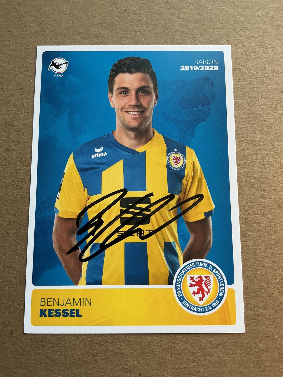 Benjamin Kessel, Germany 🇩🇪 Eintracht Braunschweig 2019/20 hand signed - Autographs-World