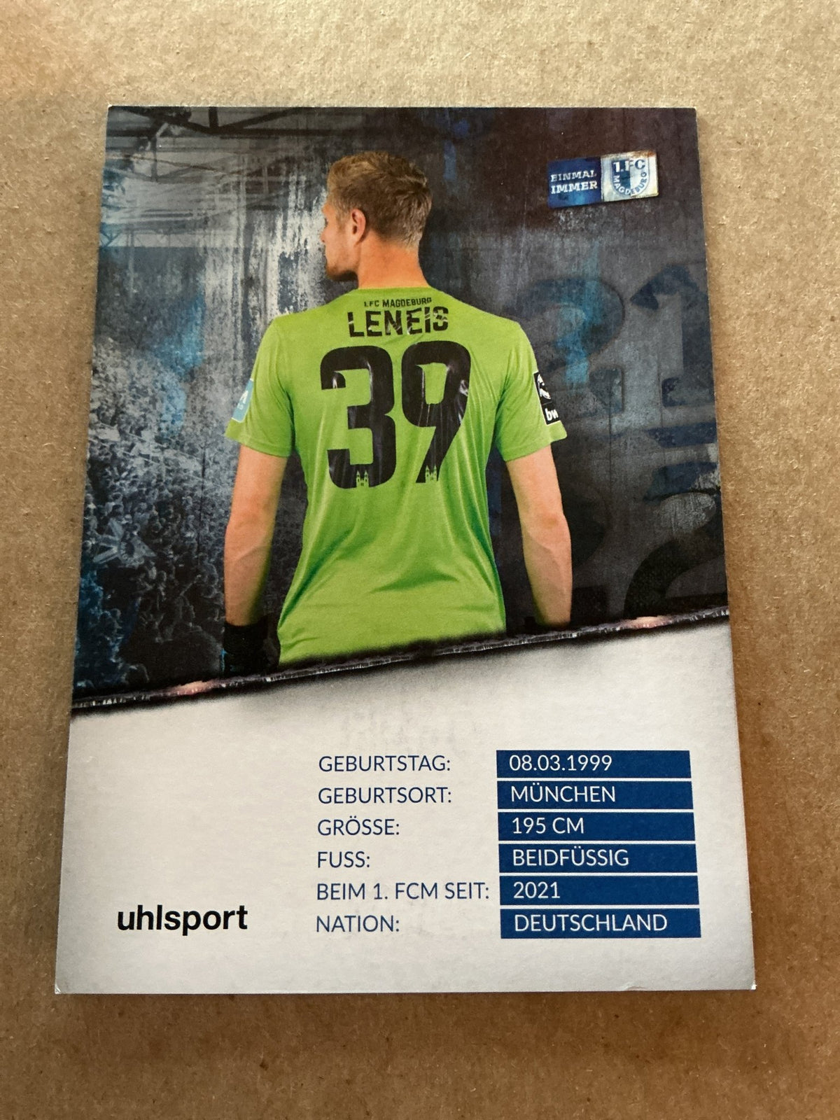 Benjamin Leneis, Germany 🇩🇪 1.FC Magdeburg 2021/22 hand signed - Autographs-World