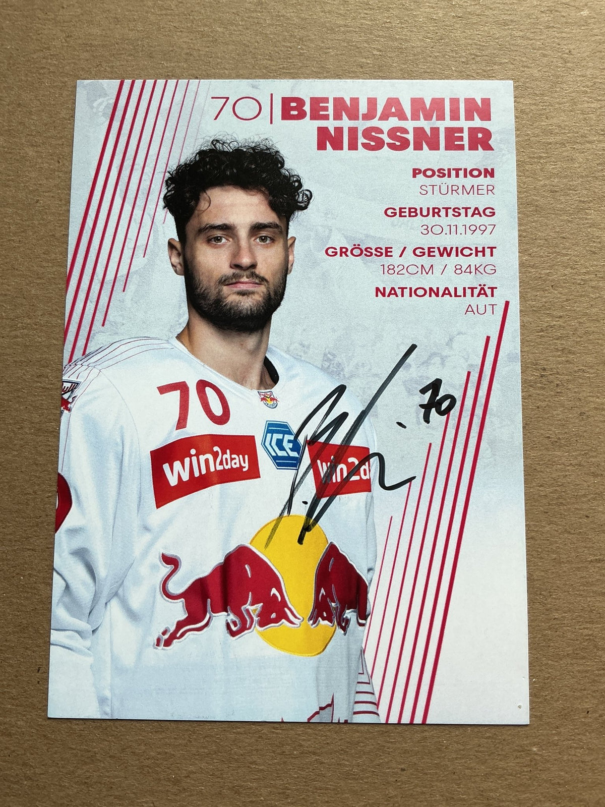 Benjamin Nissner, Austria 🇦🇹 EC Red Bull Salzburg 2023/24 hand signed - Autographs-World