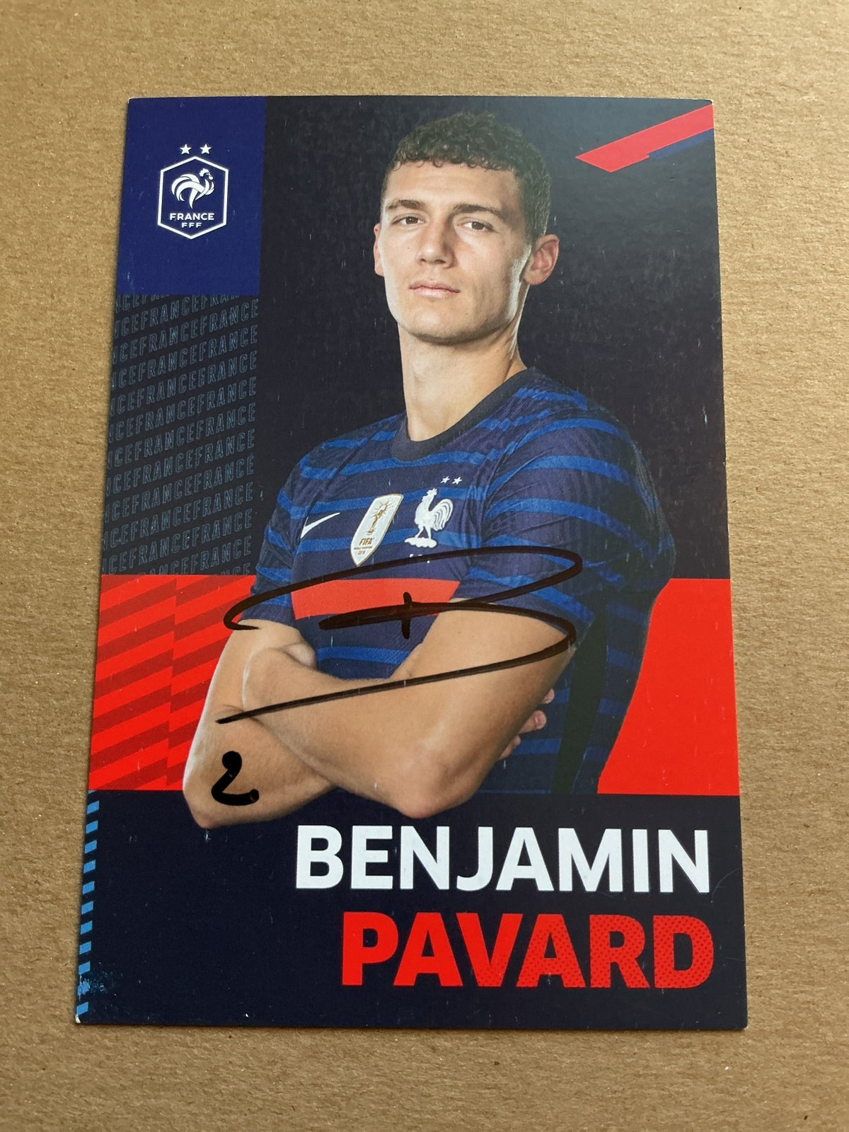 Benjamin Pavard, France 🇫🇷 UEFA Euro Cup 2020 hand signed - Autographs-World