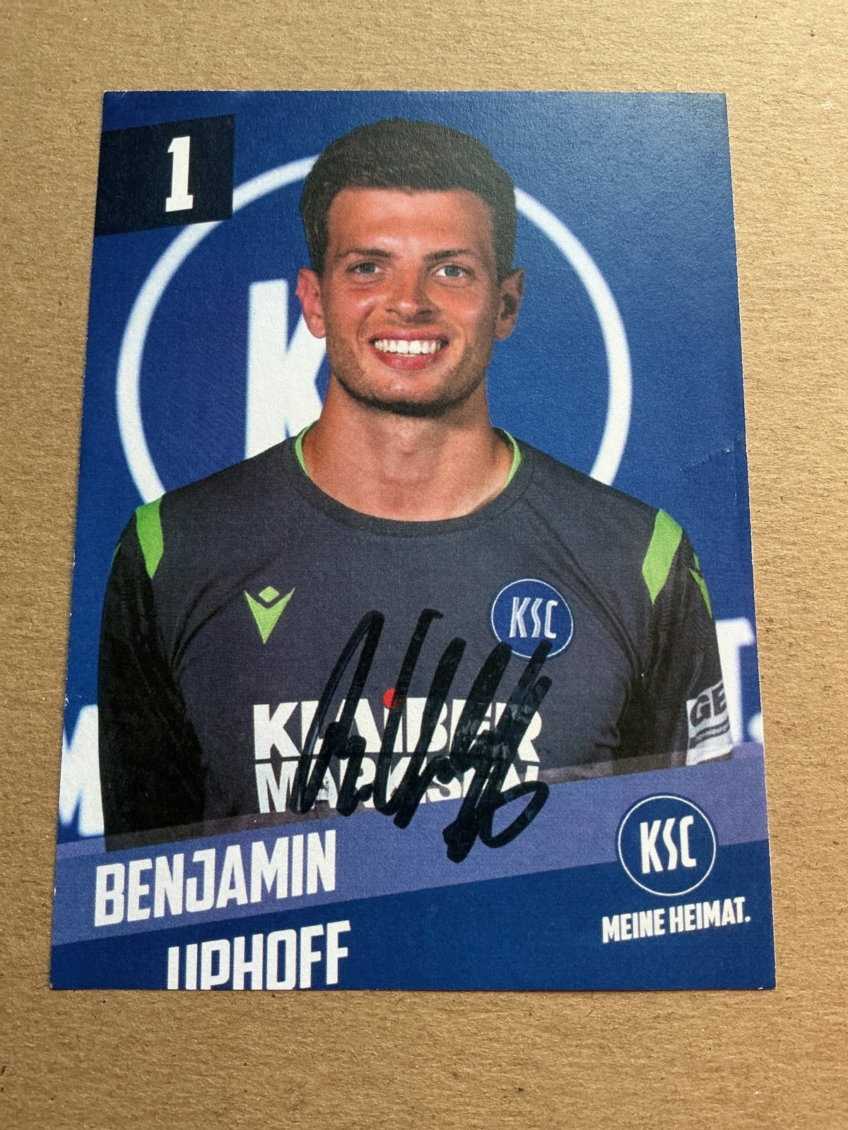Benjamin Uphoff, Germany 🇩🇪 Karlsruher SC 2019/20 hand signed - Autographs-World