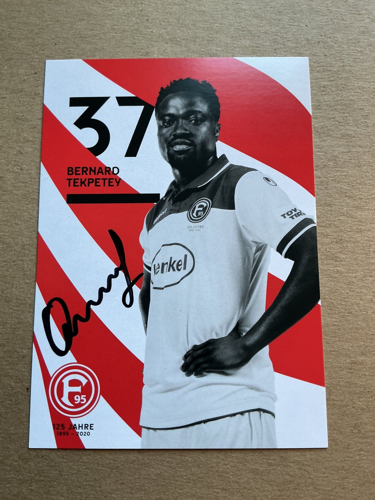 Bernard Tekpetey, Ghana 🇬🇭 Fortuna Düsseldorf 2019/20 hand signed - Autographs-World