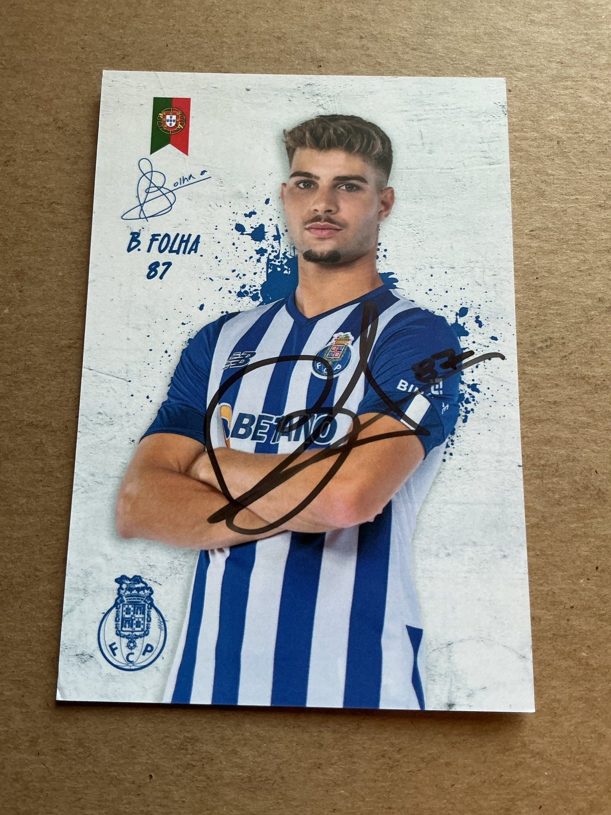 Bernardo Folha, Portugal 🇵🇹 FC Porto 2022/23 hand signed - Autographs-World
