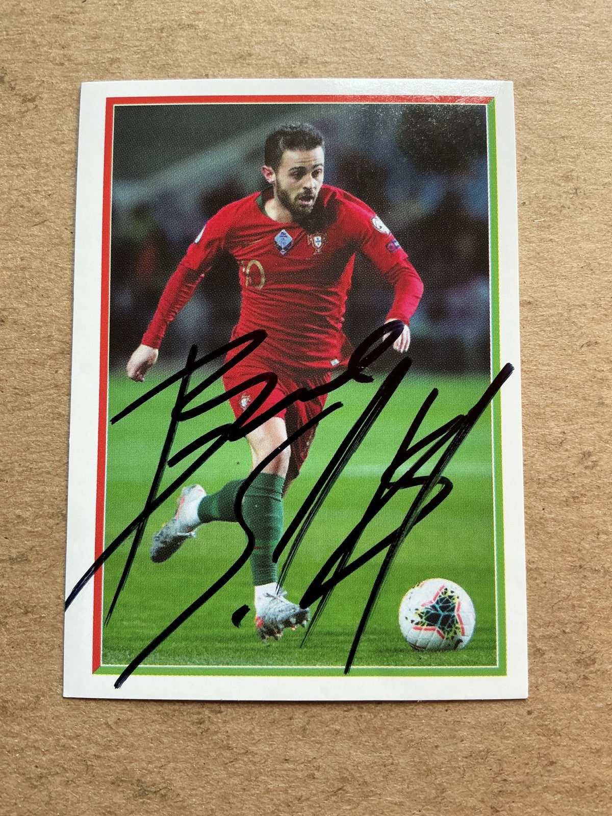 Bernardo Silva, Portugal 🇵🇹 FIFA World Cup 2018 Panini hand signed - Autographs-World