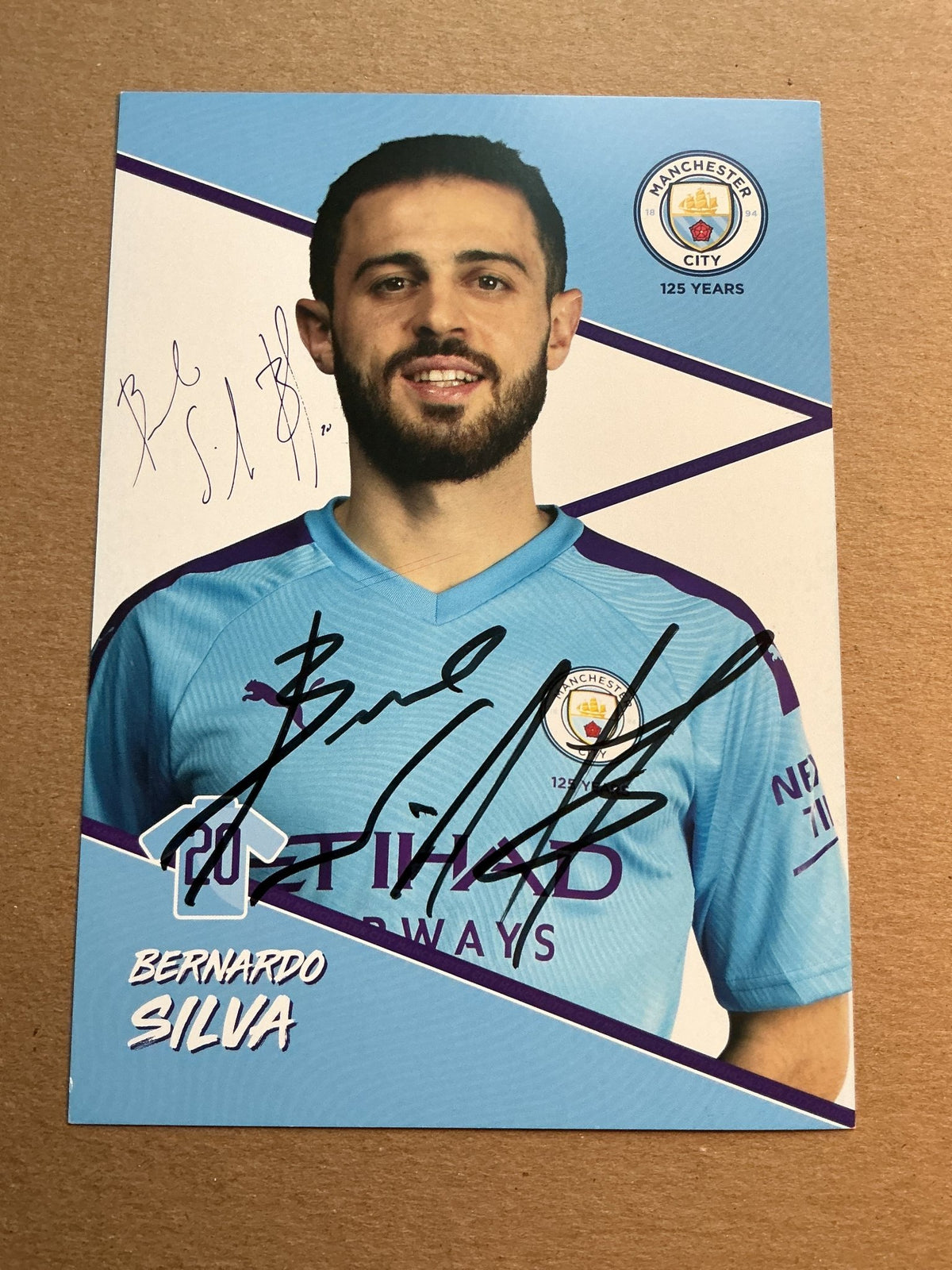 Bernardo Silva, Portugal 🇵🇹 Manchester City 2019/20 hand signed - Autographs-World