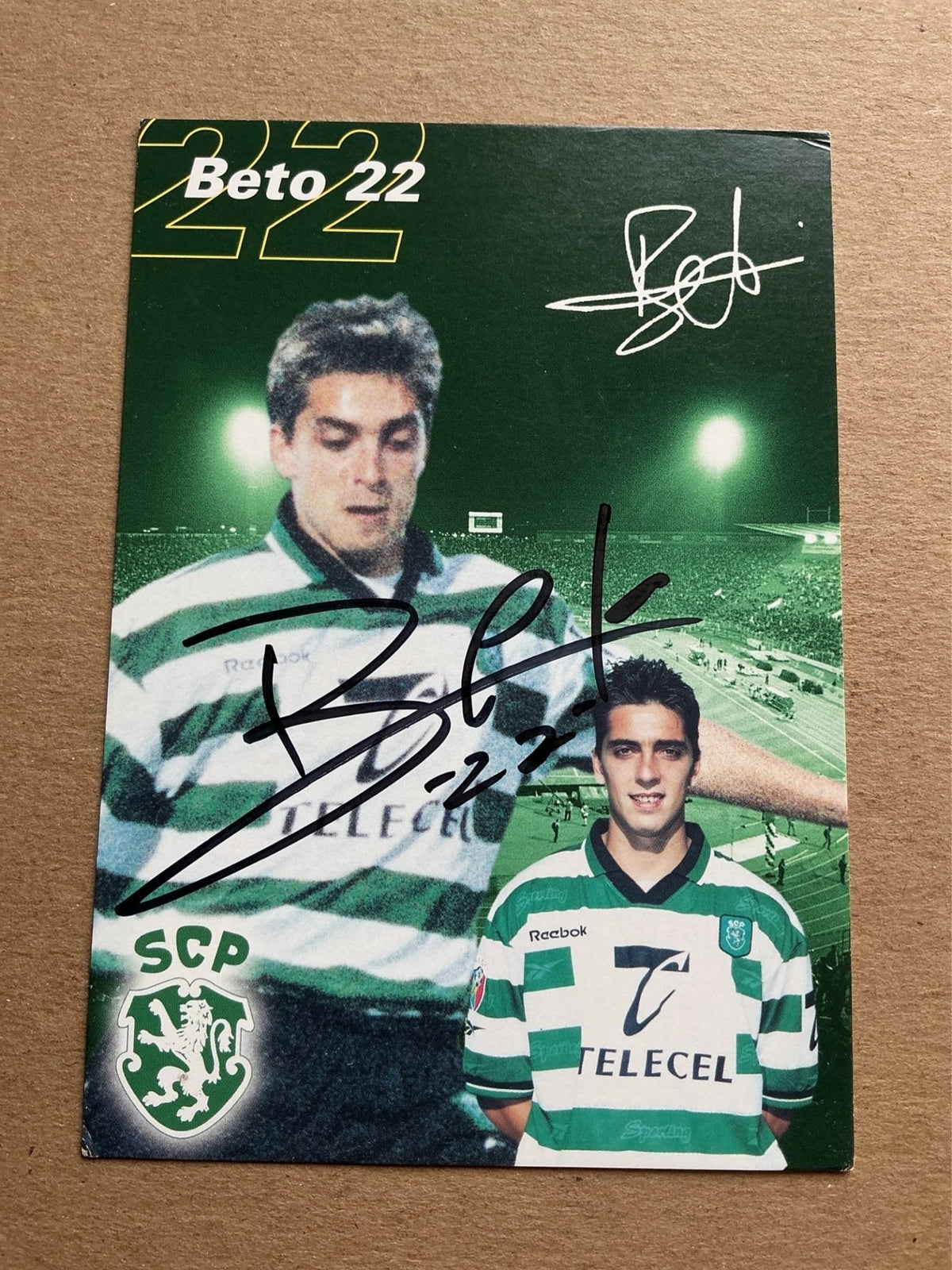 Beto, Portugal 🇵🇹 Sporting CP 1999/00 hand signed - Autographs-World