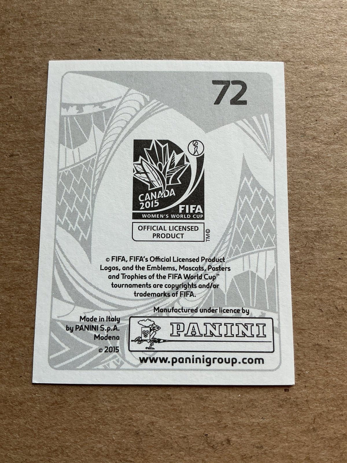 Betsy Hassett, New Zealand 🇳🇿 FIFA Women’s World Cup 2015 Panini hand signed - Autographs-World