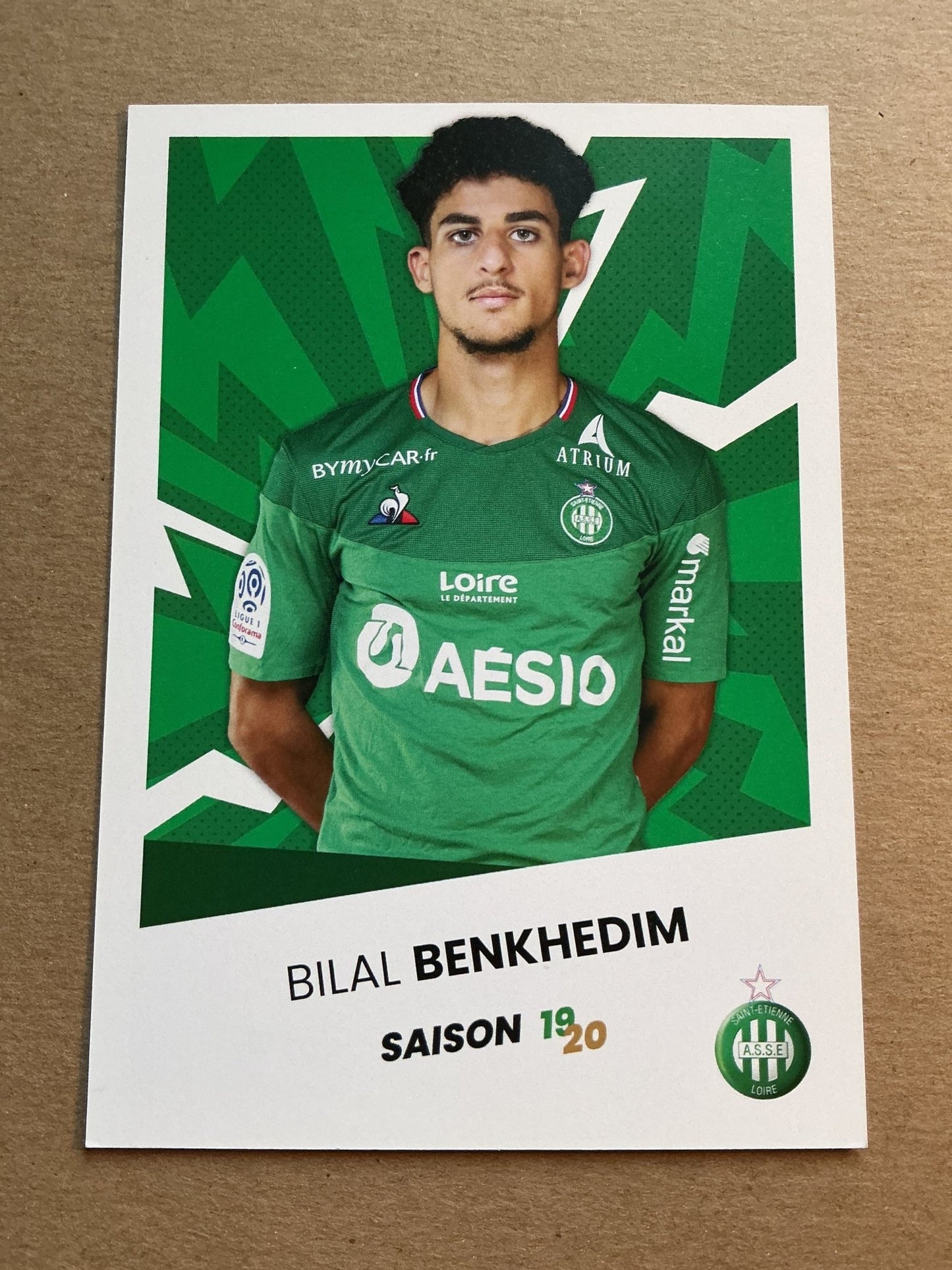 Bilal Benkhedim, France 🇫🇷 AS Saint-Étienne 2019/20 hand signed - Autographs-World