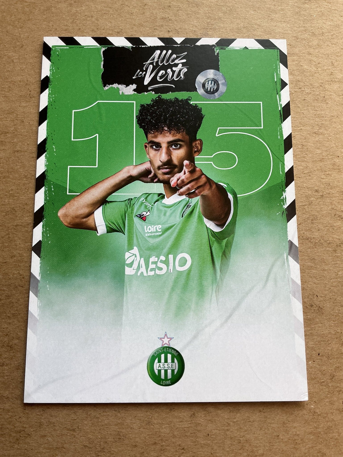Bilal Benkhedim, France 🇫🇷 AS Saint-Étienne 2020/21 hand signed - Autographs-World
